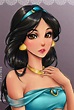 JASMINE (Disney Princess Anime Version) | Arte de princesas disney ...