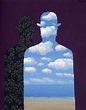 Painting by René Magritte, 1962, High Society (Le beau monde). # ...