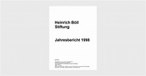 Jahresbericht 1998 der Heinrich-Böll-Stiftung | Heinrich-Böll-Stiftung