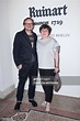 Milan Peschel and his wife Magdalena Musial attend at the Ruinart X ...