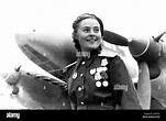 LYDIA LITVYAK (1921-1943) Soviet Air Force fighter pilot in WW2 Stock ...