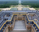 an aerial view of a palace with lots of windows