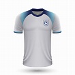 Camiseta de fútbol realista de inglaterra | Vector Premium