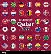 Todas las banderas de los países participantes de la Copa Mundial de ...