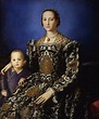 Malerei ritratto di eleonora di toledo col figlio giovanni Galerie der ...