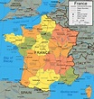 Mapa de Francia: mapa político y físico - LocuraViajes.com