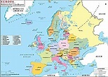 Mapa político de Europa en alemán – Laminado (91,4 cm W x 70,4 cm H ...