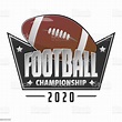 American Football Championship 2020 Stock Illustration - Download Image ...