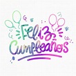 Letras de feliz cumpleaños con globos | Vector Premium