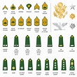 militar rangos hombro insignia, Ejército soldado correas 23557025 ...