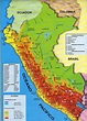 Mapa de Peru - Mapa Físico, Geográfico, Político, turístico y Temático.