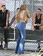 Booty-licious! Jennifer Lopez Models Flared Jeans Like No Other – Shoes ...