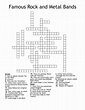 Rock And Roll Crossword Puzzles Printable / Below you may find the ...