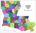Louisiana Map With Towns And Parishes | semashow.com