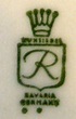 Neu Bavaria Porzellan Stempel Krone