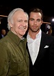 Chris Pine with his dad, Robert Pine. I remember Robert Pine from his ...