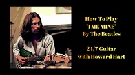 I ME MINE GUITAR LESSON - How To Play I ME MINE By The Beatles - YouTube