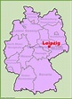 Leipzig location on the Germany map