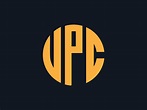 UPC logo emblem monogram logo template, Creative Rounded monogram ...
