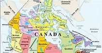 Canada. Mapa Político y Físico