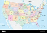Cartina Degli Stati Uniti Politica