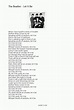 The Beatles - Let It Be lyrics, pdf - 12lyrics | Let it be lyrics, Let ...