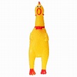 Yellow Screaming Rubber Chicken Pet Dog Toy Squeak Squeaker Chew Gift ...