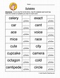 Free Printable Syllable Worksheets - Printable Word Searches