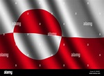 La bandera de Groenlandia Fotografía de stock - Alamy