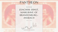 Joachim Ernst, Margrave of Brandenburg-Ansbach Biography - Margrave of ...