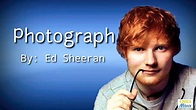 Photograph - Ed Sheeran (Official Lyrics Video) - YouTube