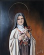 Sainte-Thérèse-De-Lisieux, Peinture par Jeanfix | Artmajeur