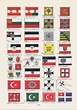 World Flags, Vintage Illustration, Austria Hungary, Germany, Bulgaria ...