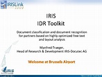 IRIS IDR Toolkit Document classification and document recognition