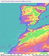 Spain Elevation and Elevation Maps of Cities, Topographic Map Contour