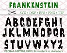 Frankenstein Font Svg Dxf Eps Png TTF Halloween Font - Etsy Australia