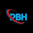 logotipo de pbh. carta pbh. diseño del logotipo de la letra pbh ...