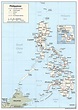 Large detailed political and road map of Philippines. Philippines large ...