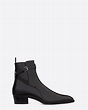 Yves Saint Laurent Classic Wyatt Jodhpur Boot in Black Leather | Blue ...