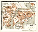Old map of Kalmar in 1910. Buy vintage map replica poster print or ...