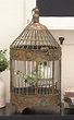 DecMode Rustic Bird Cages, Hanging Bird Cage, Set Of 2, 9" x 24" and 7 ...