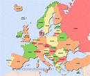 Printable Map Of Europe With Countries ~ AFP CV