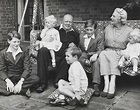 Sir Winston Churchill with his family at Chartwell House, Kent in 1951 ...