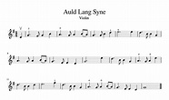 How to Play Auld Lang Syne on the Violin (Easy Violin Sheet Music ...