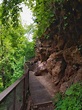 Beautiful lush green Waterfall Trail at Tonto Natural Bridge State Park ...