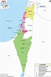 Israel Mapa Político (91,4 cm W x 137,9 cm H): Amazon.com.mx: Oficina y ...