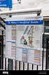 Externe Karte von Str. Marys Krankenhaus in Paddington, London, UK ...