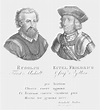RUDOLPH, Fürst von Anhalt-Zerbst (1576 - 1621). Brustbild nach halbrechts des Fürsten der Ämter ...