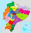Mapa del Ecuador con Nombres, Provincias y Capitales 【Para Descargar e ...