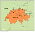 Blog de Geografia: Mapa da Suíça